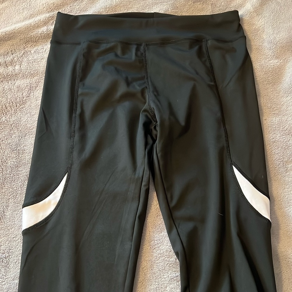 Black with white accent leggings.